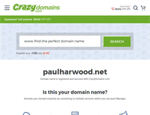 Tablet Screenshot of paulharwood.net